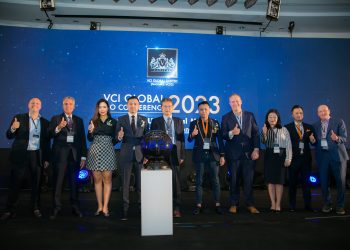 From Left to right:  Ross Carmel,  Dan McClory, Datuk  Karen Liew, Datuk Victor Hoo, Tony Tian,  Datuk  Vincent Hong,  Michael J. Blankenship,  Ying Li,  Jason Ye,  Drew Bernstein